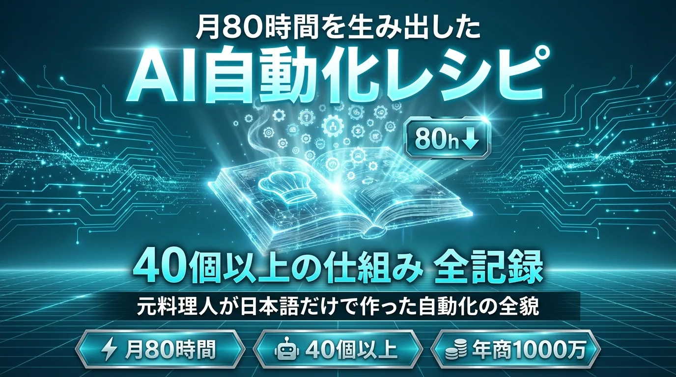 特典5: 元料理人のAI自動化 実験レポート