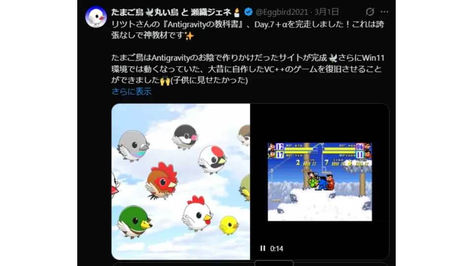 DAY 7を完走し、サイトと昔のゲームを復旧できた読者の投稿